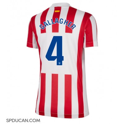 Zenski Nogometni Dres Atletico Madrid Conor Gallagher #4 Domaci 2025-26 Kratak Rukav Zenski Nogometni Dres Atletico Madrid Conor Gallagher #4 Domaci 2025-26 Kratak Rukav